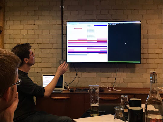 Leo shows us his tool for monitoring memory access