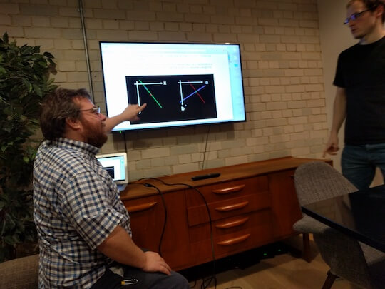 Ben G explaining the Hough transform